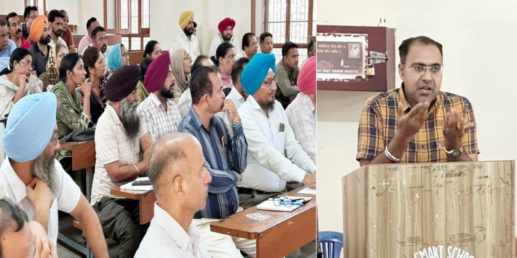 Training on SIR for BLOs conducted by SDM Dasuya Kanwaljit Singh